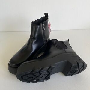 NIB Sam & Libby  Chunky Lug Boots Black Sz 9